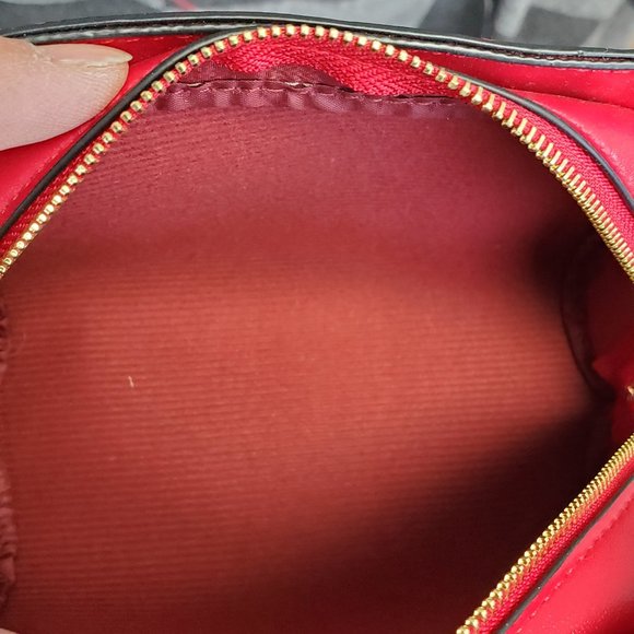 SHISEIDO RED BURGUNDY MAKEUP POUCH - Picture 4 of 4